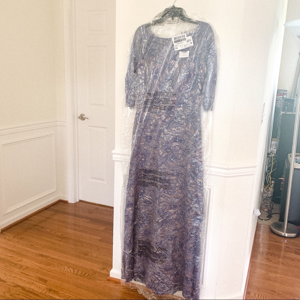 JS Collections BOATNECK LACE DRESS - Picture 2 of 3